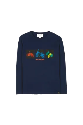 NICO Navy Ride - Long sleeve T-Shirt