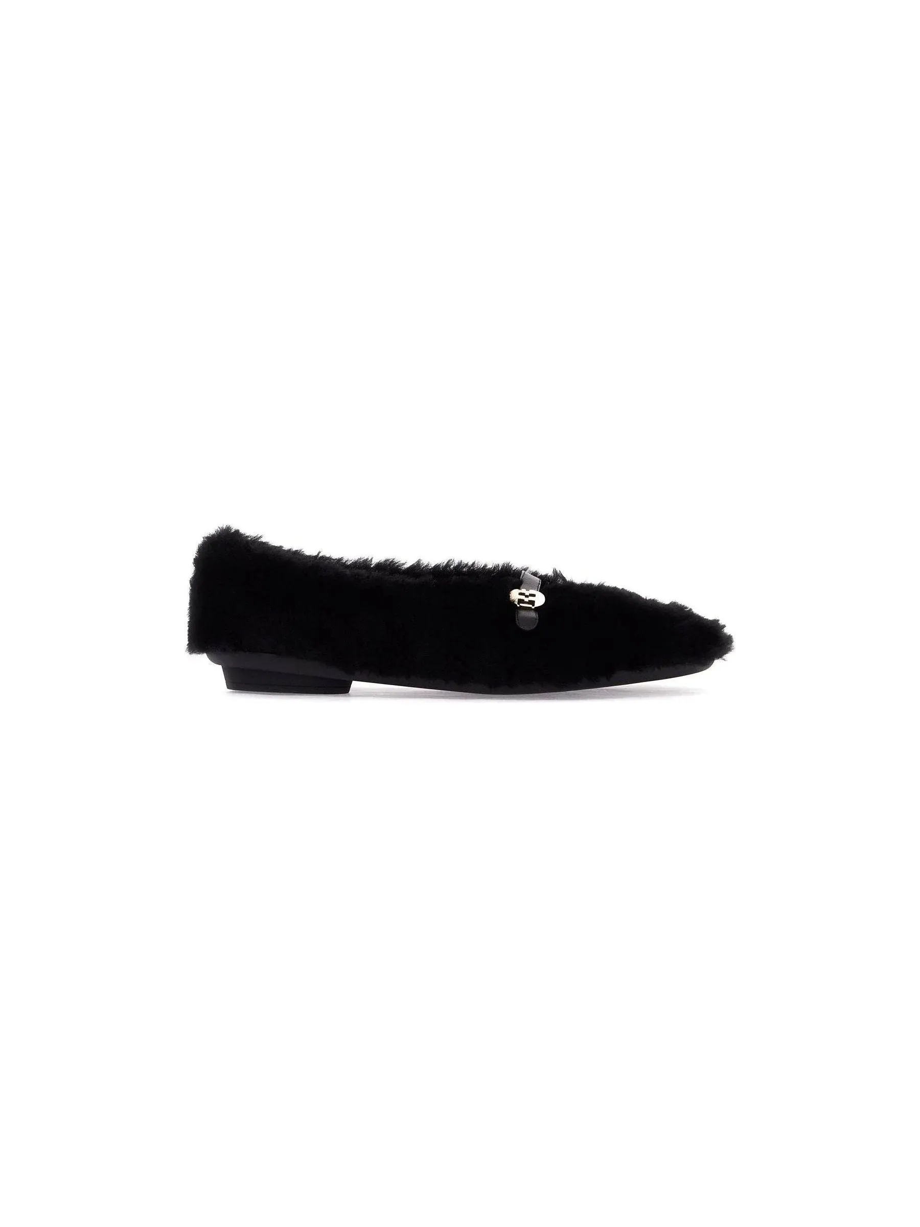 Noella Shearling Ballet Flats