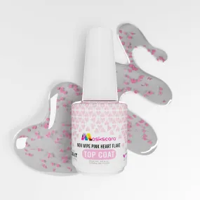 Non-Wipe Top Coat - Pink Hearts