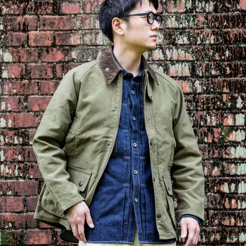 Olive Moleskin Riding Jacket