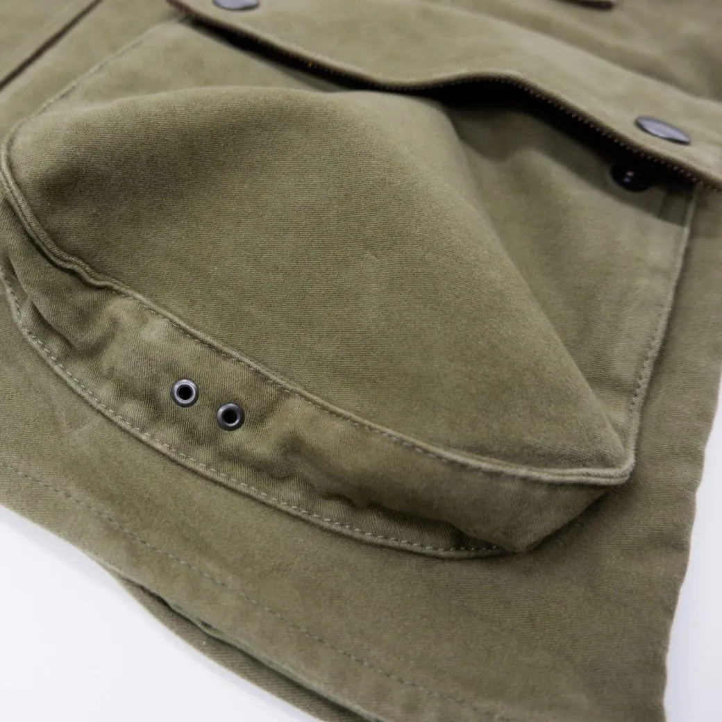 Olive Moleskin Riding Jacket