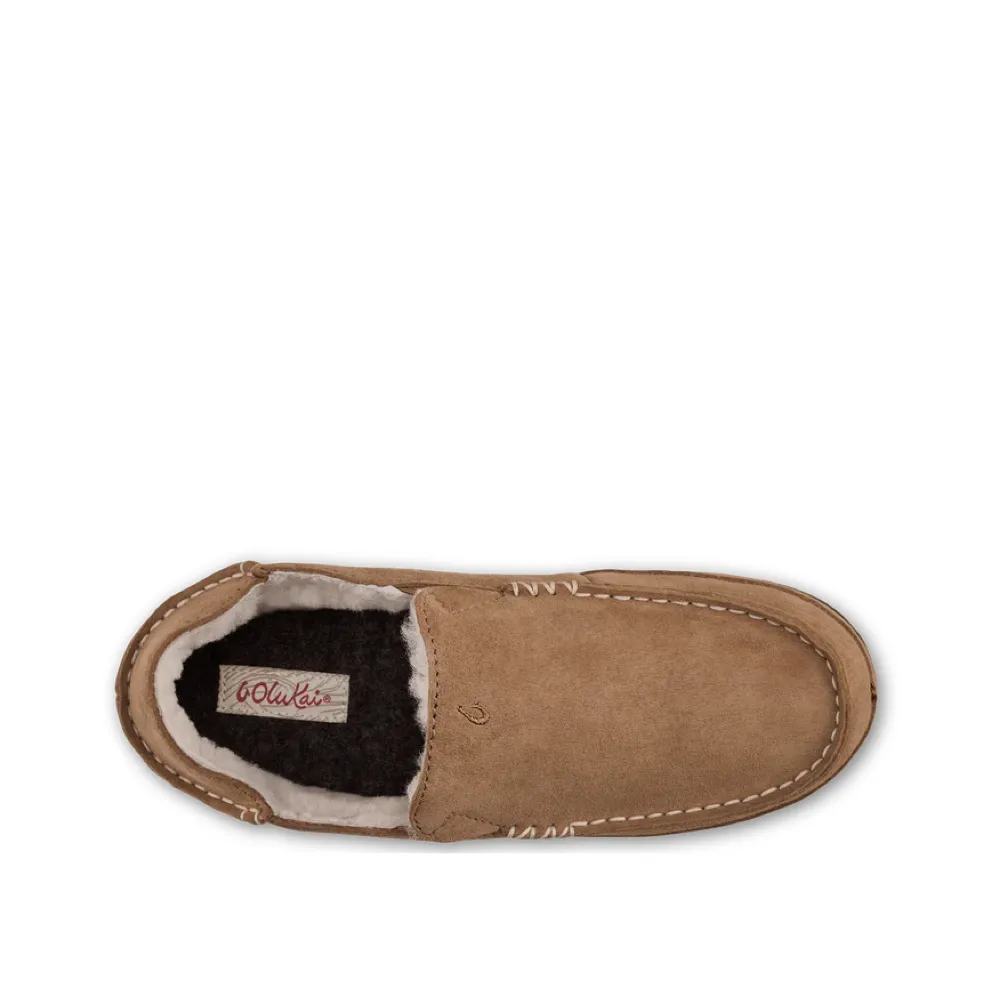 OluKai Women's Nohea Shearling Lined Slipper in Tan