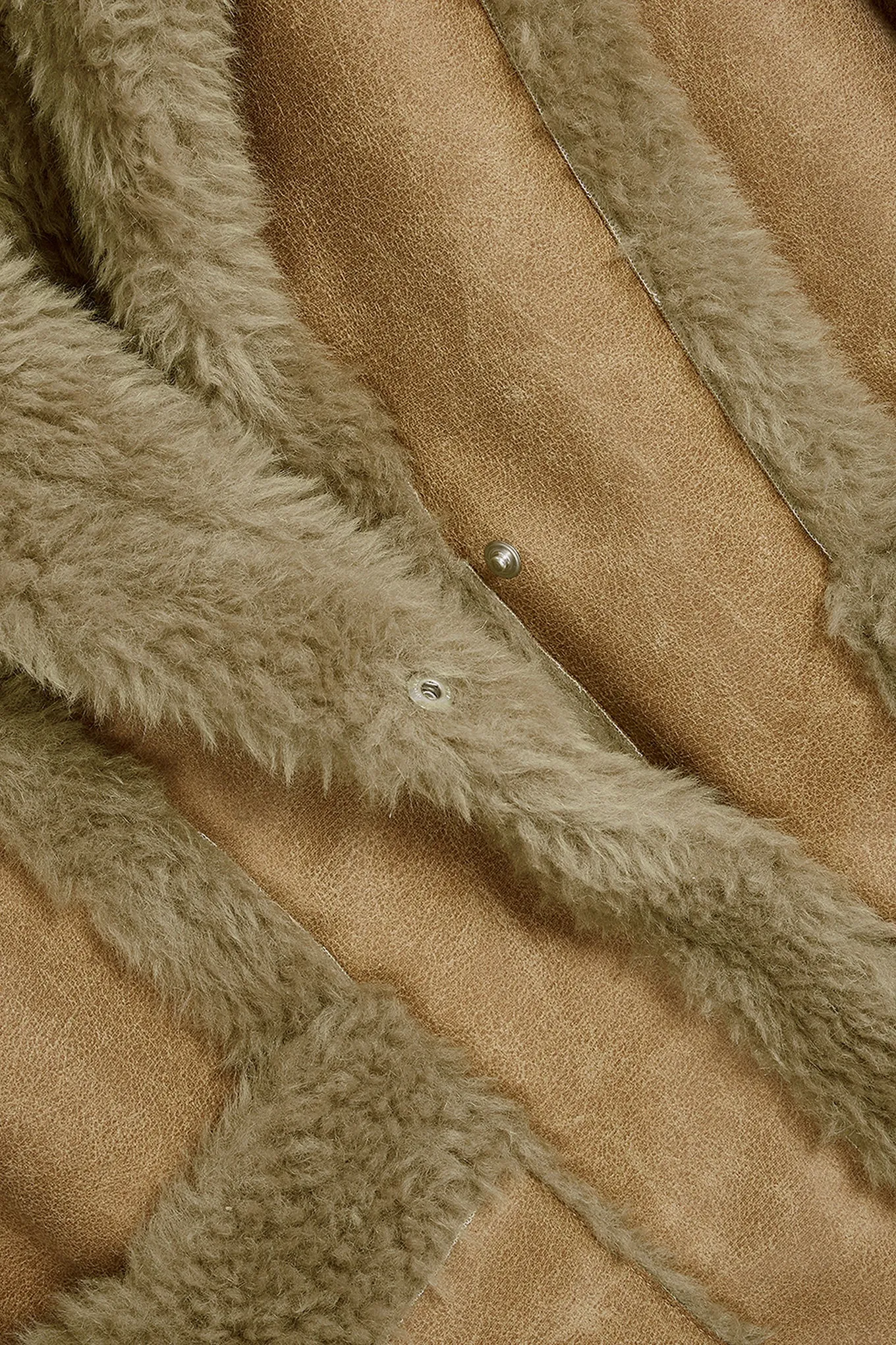 PANELED FAUX-SHEARLING JACKET