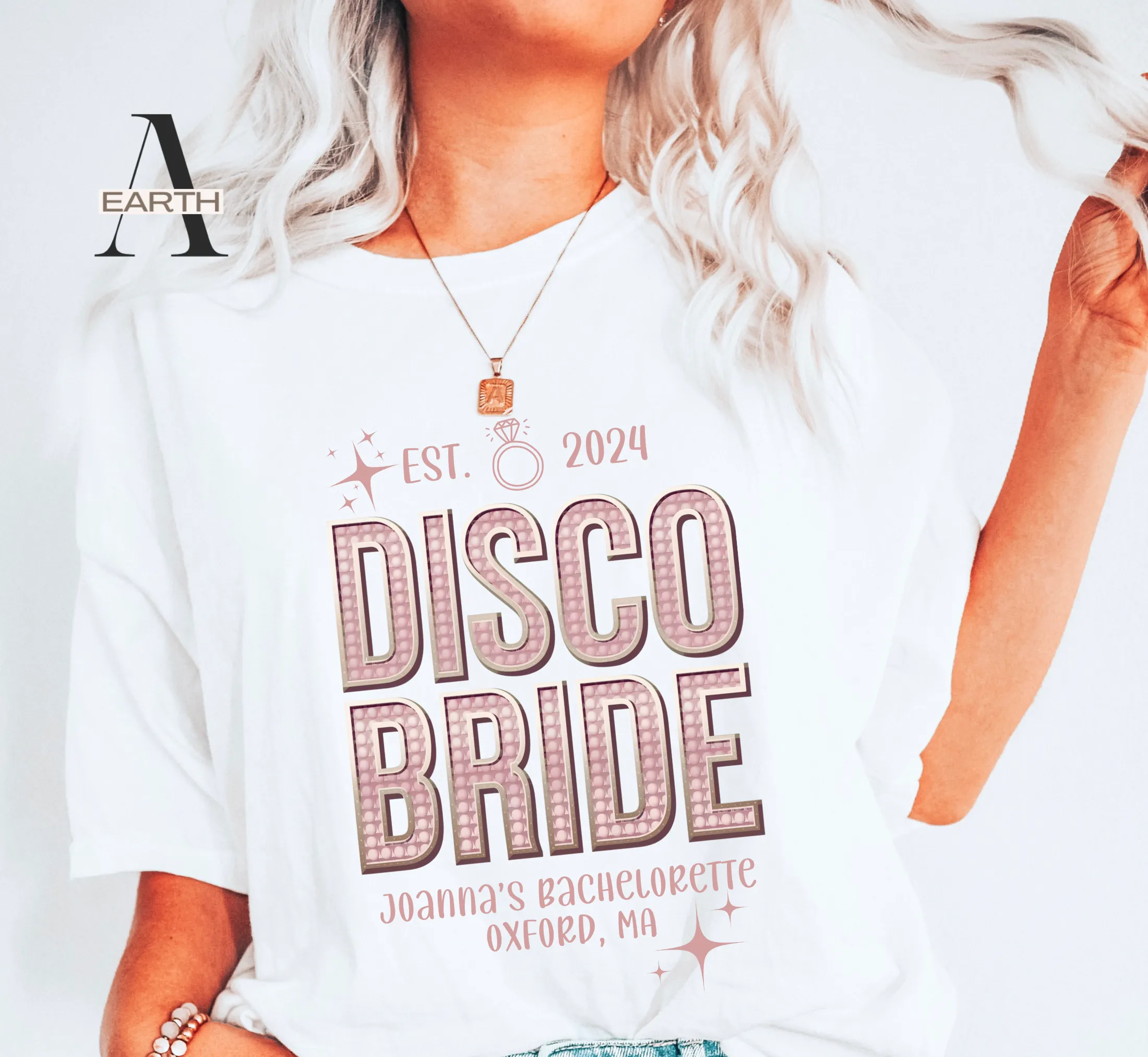 Personalized Disco Bride Shirt