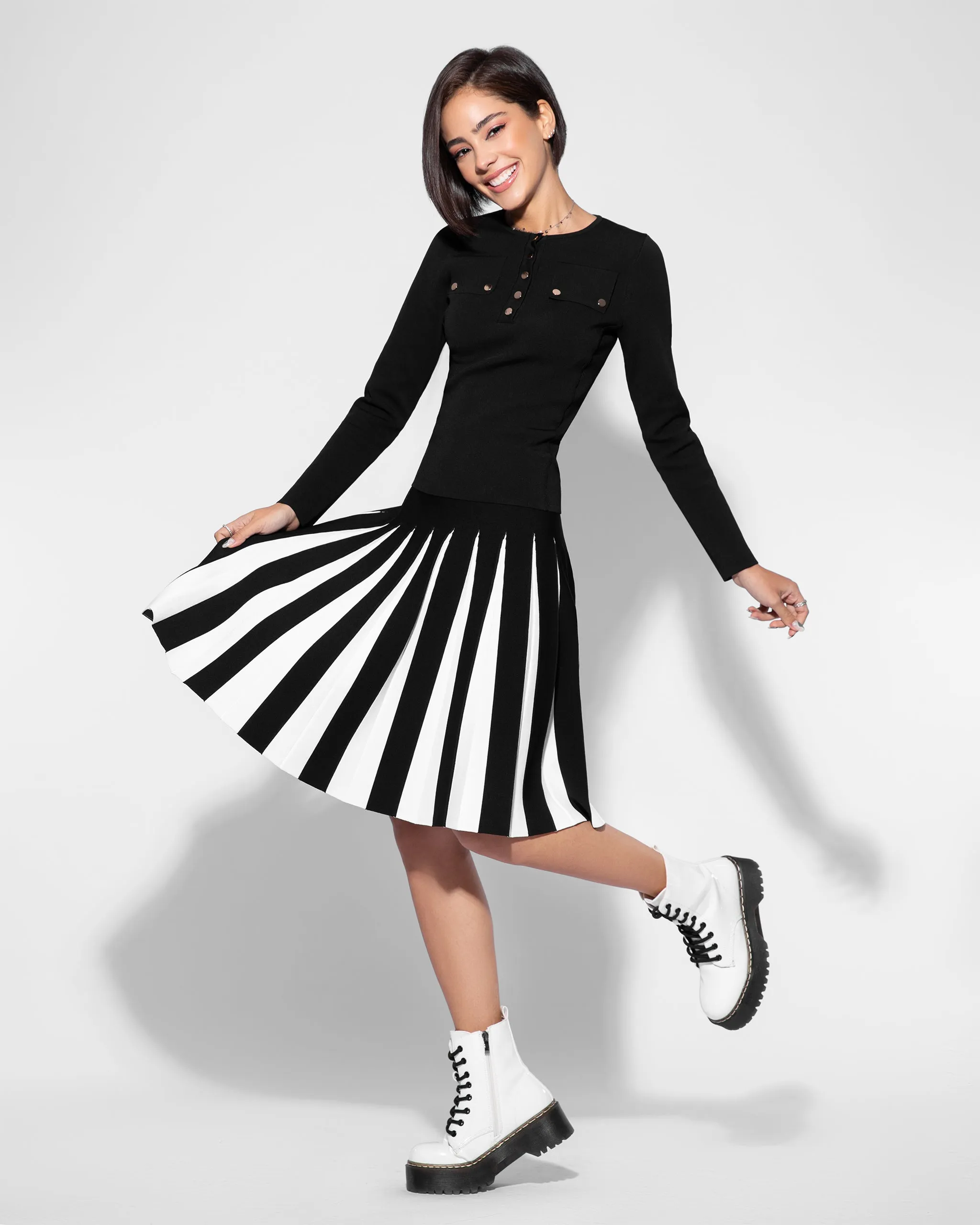 Pleated Wonder Piano Skirt