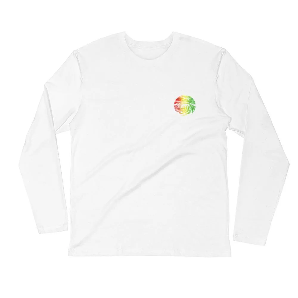 Rasta Logo - Long Sleeve Fitted Crew