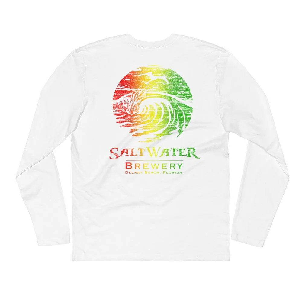 Rasta Logo - Long Sleeve Fitted Crew