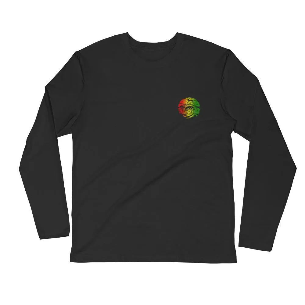 Rasta Logo - Long Sleeve Fitted Crew