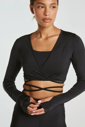 Recycled Wrap Long Sleeve