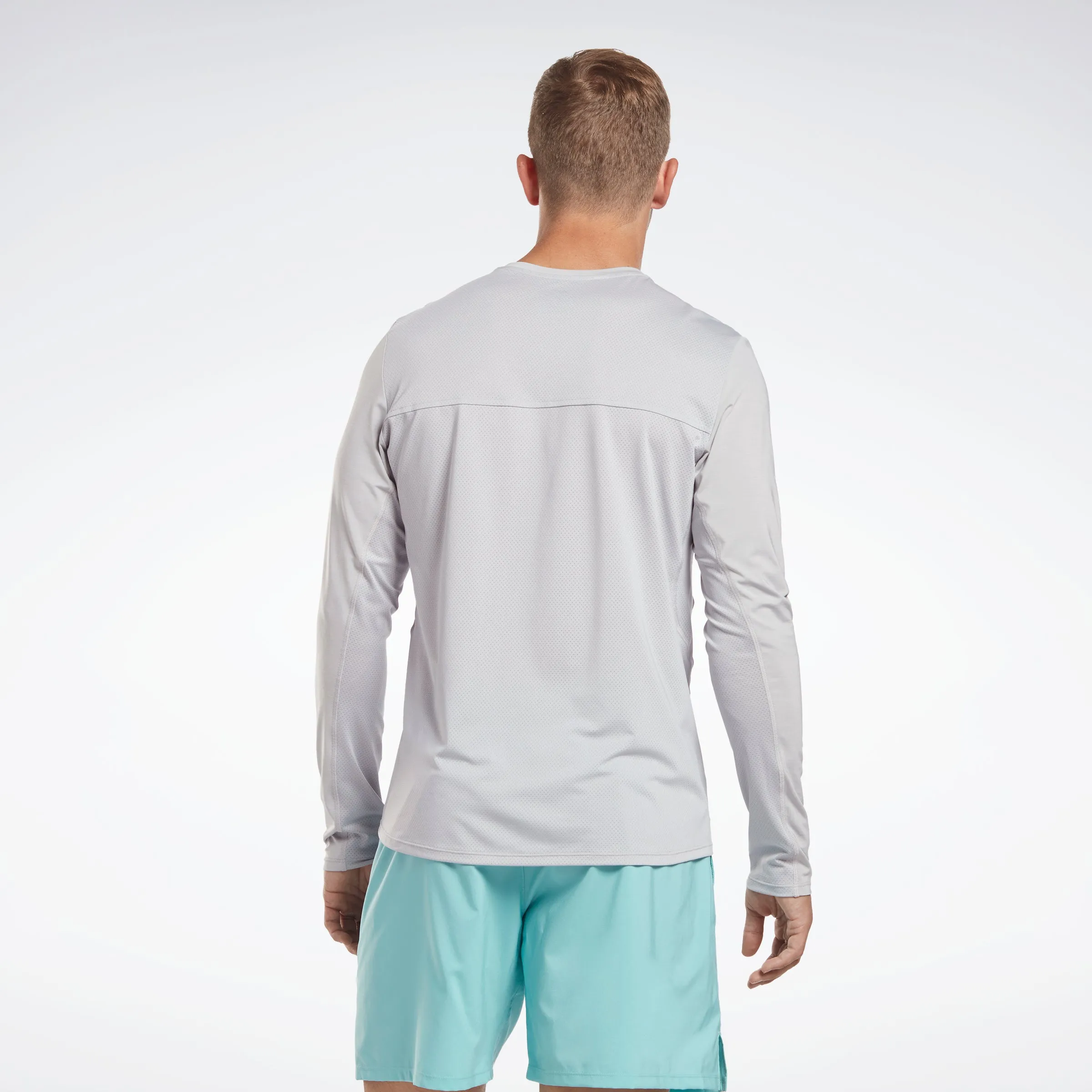 Reebok Apparel Men Activchill Long-Sleeve Top Athlete T-Long-Sleeve Top Pugry3