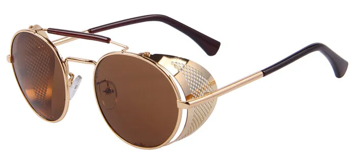 Retro Design Round Steampunk Sunglass