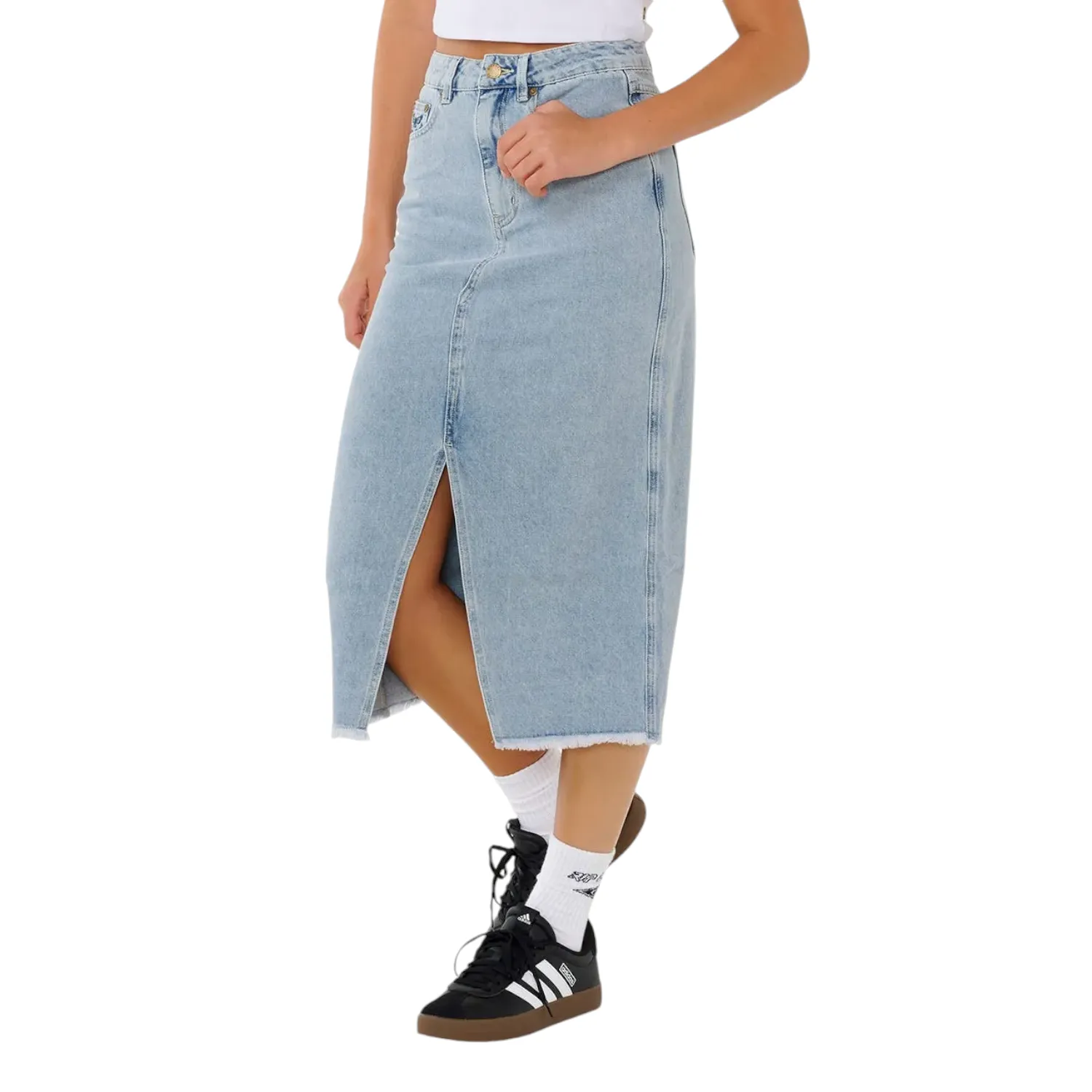 Rip Curl The Search Denim Midi Skirt