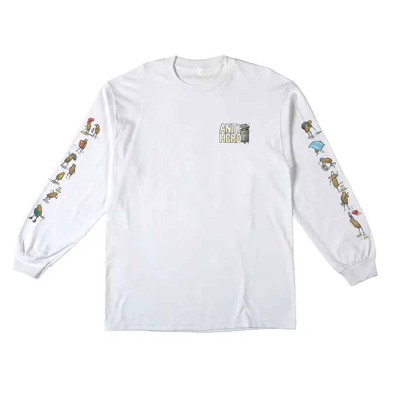 Roached Out Longsleeve Tee | White/Multi