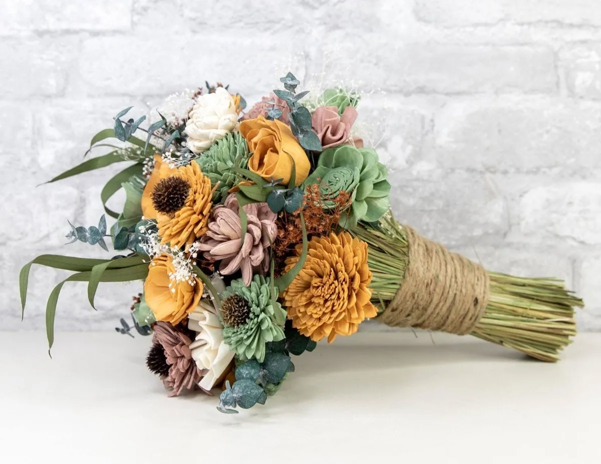 Rustic Chic Bridesmaid Bouquet*