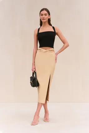 SHAY SKIRT - TRUFFLE