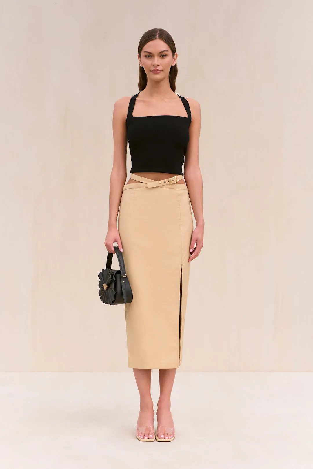 SHAY SKIRT - TRUFFLE