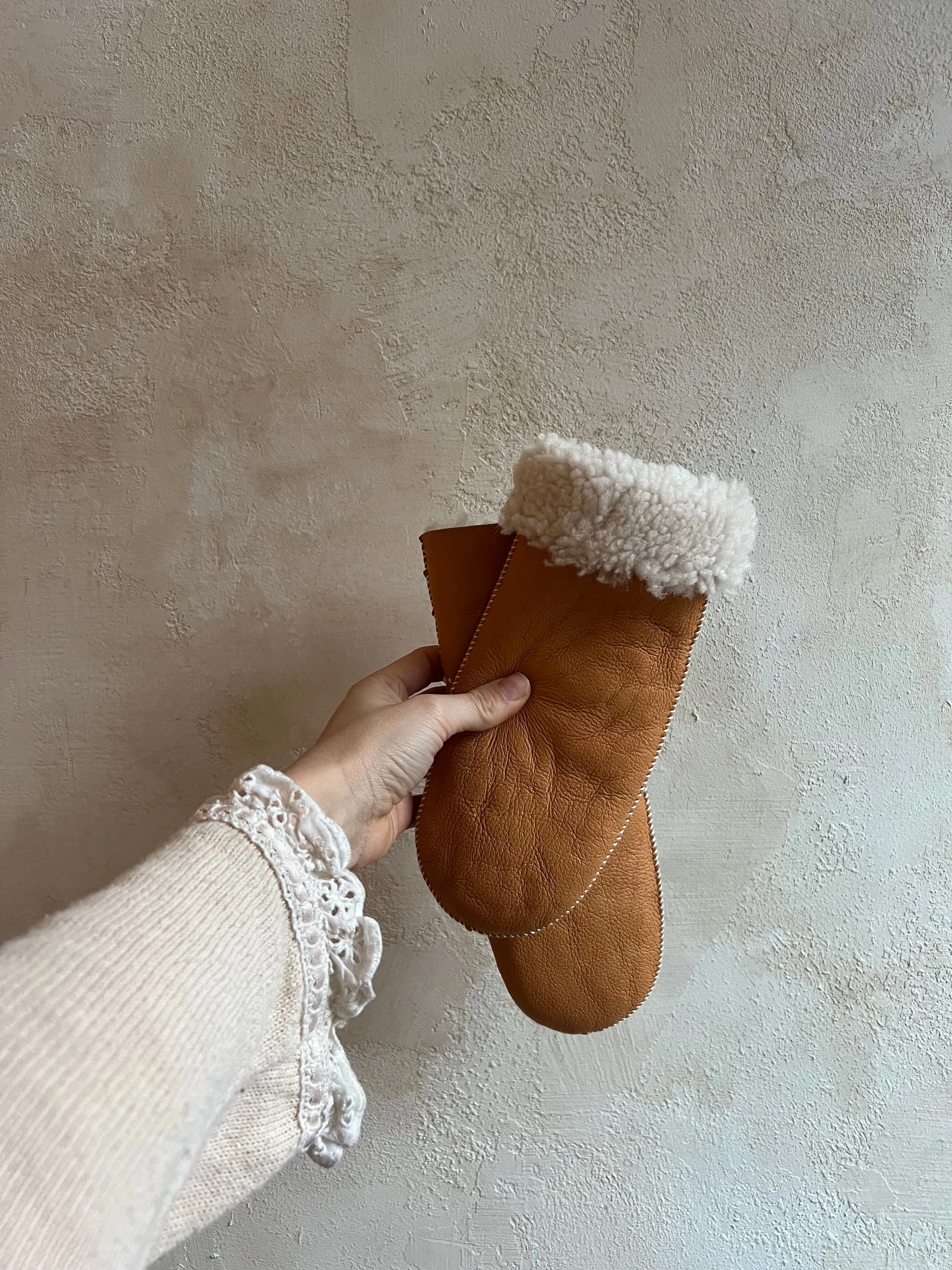 Shearling Mittens by Billy Bamboo