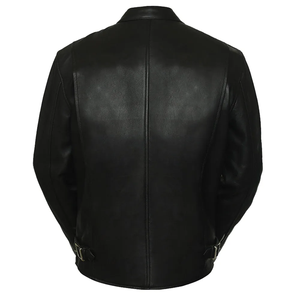 Superb Mens Lambskin Black Leather Jacket