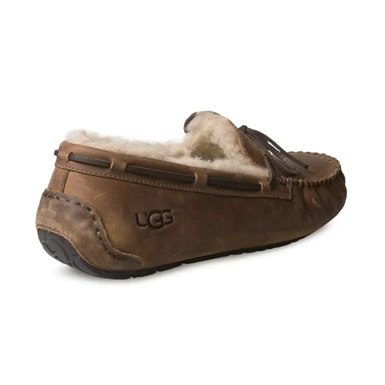 UGG Olsen Leather Tan Slippers - Men's