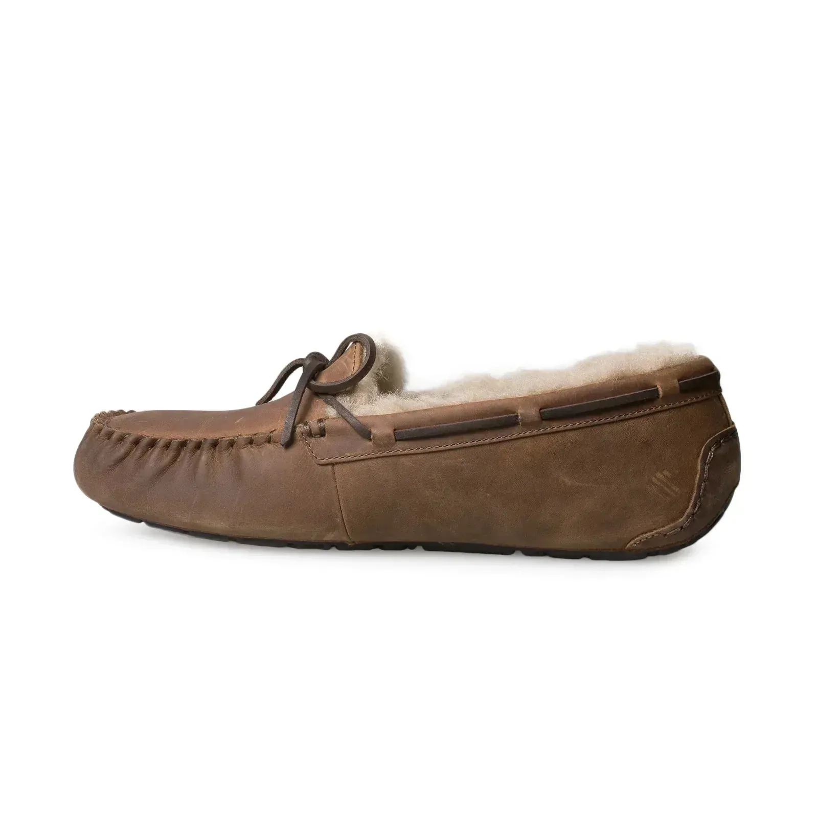 UGG Olsen Leather Tan Slippers - Men's