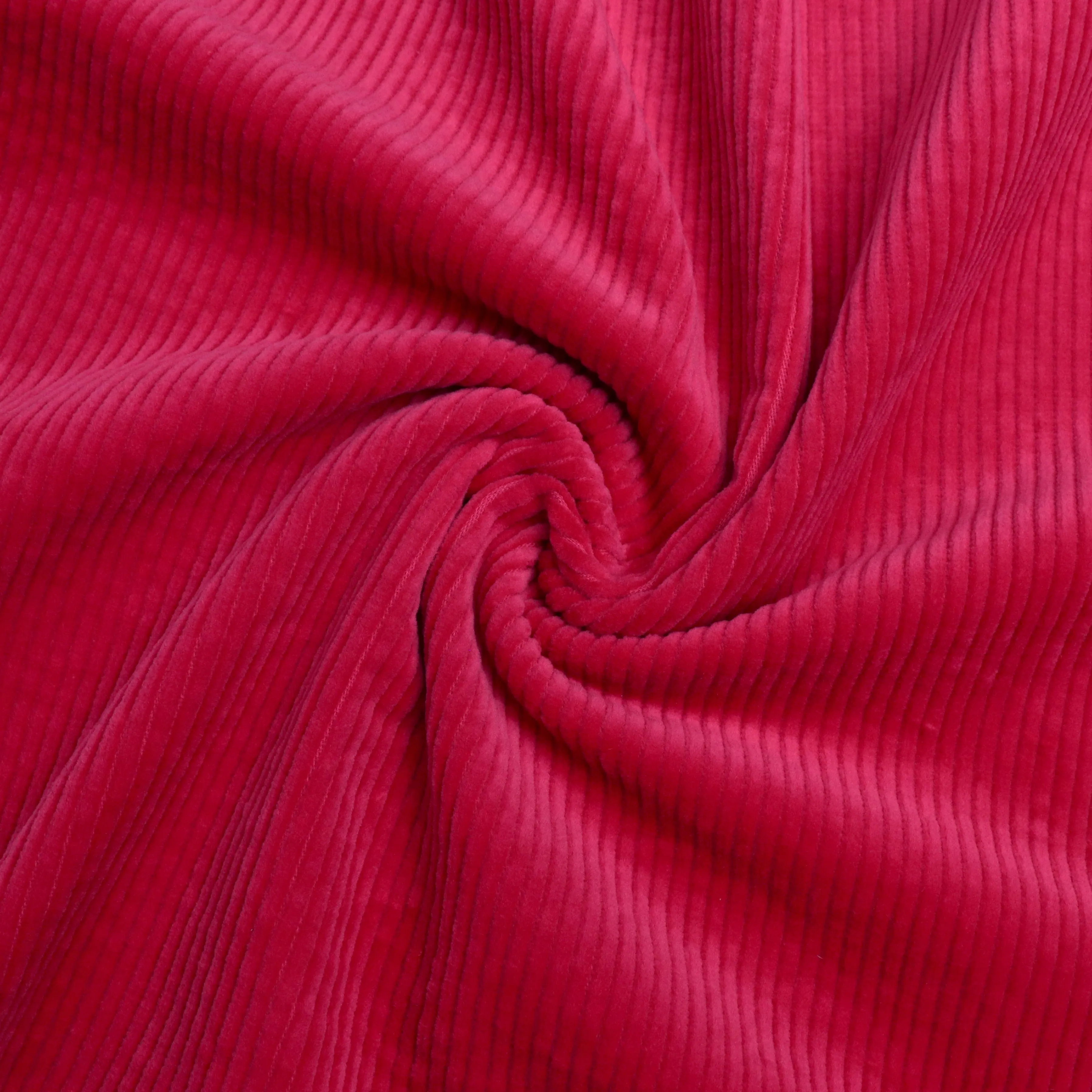 Washed Stretch Cotton Corduroy - Hot Pink