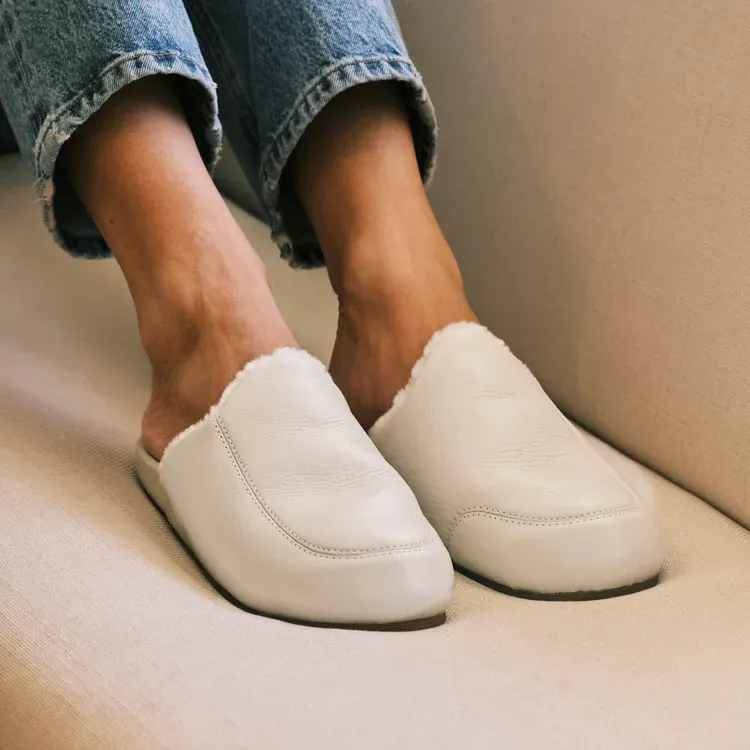 Women's Konea Leather Mule Slippers