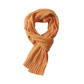 Yarmouth Cable Scarf - Yellow Mustard